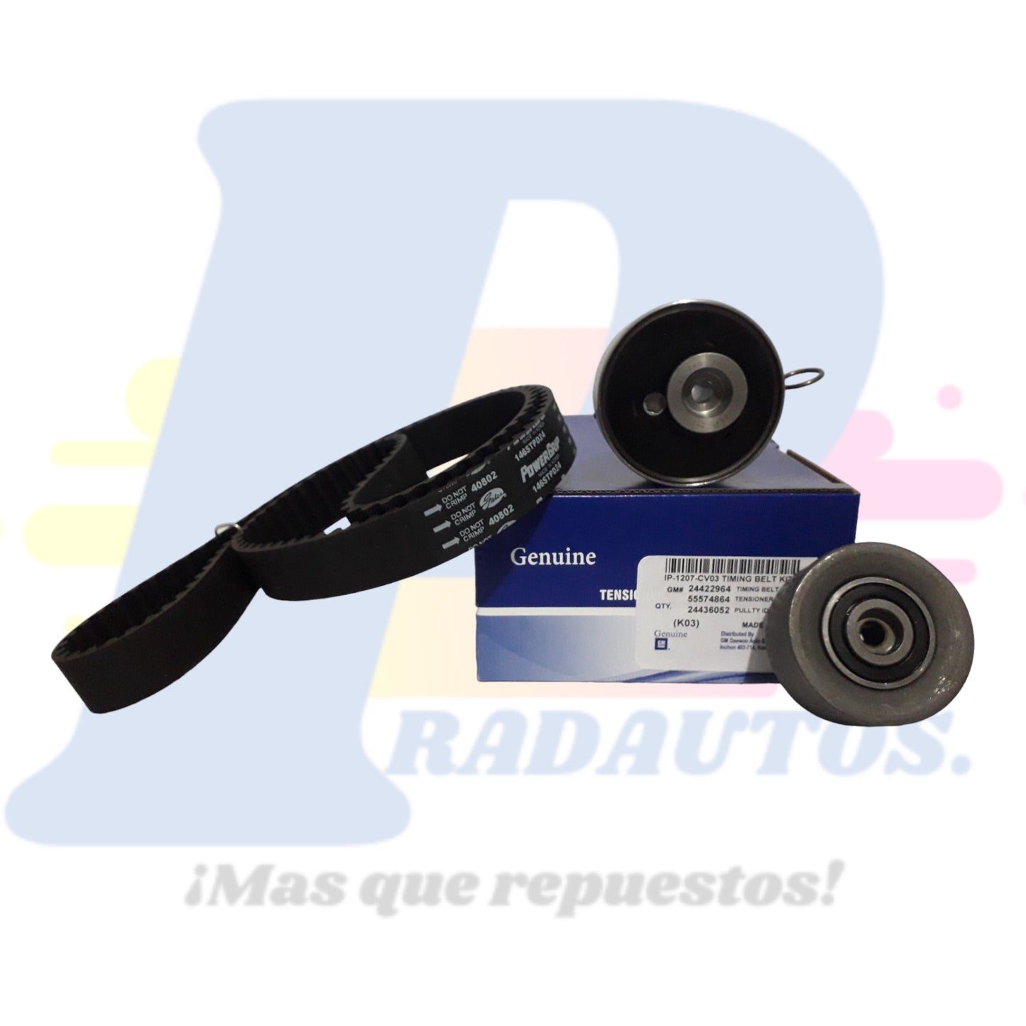 KIT DISTRIBUCION CHEVROLET CRUZE / SONIC / TRACKER 1.8cc